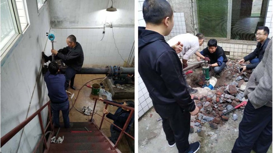 璧山区水利局插入式电磁九游体育·九游网站官网-九游online(中国)安装现场